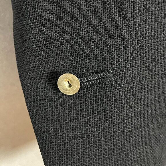 Escada Wool Blazer Jacket German Design Size 34 Grommet Detail MISSING BUTTON - Picture 11 of 16